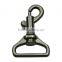 Wholesale nickel free 1" zinc alloy gun plating metal strap buckles dog leash snap hook
