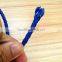 high quality 5mm diameter dark blue braided genuine cow leather cord for jewelry