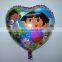 2016 Sale Party Supplies Single Foil Balloons Dora Balloons Cartoon Foil Helium