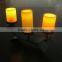 iron holder with plastic led candle for indoor