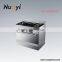 2016 stainless steel commercial magnetic wok ceramic glass for induction stove with oven