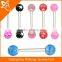 TR01053 resin barbell tongue ring jewelry , tongue ring , tongue piercing