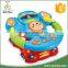 Good quality plastic musical kids steering wheel toy