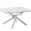 Round Glass dining set with 4 chairs kd