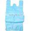100pcs Plastic Retail Grocery Shopping Merchandise Bags Medium 0.48mil (10 X 6 X 21)" (Blue)
