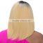 Natural And Beautiful 100% Remy Human Hair Customized Color Virgin Full Lace Wig With Bangs For Black Women