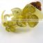 New Hair Hairpin Claw Clip Green Flower Barrette Acryl Rhinestone