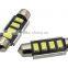 Super white no error code 39mm 5630 smd led festoon light license plate light heatsink long life 50000hours