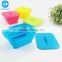Practical collapsible silicone lunch box