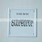 Plain painting with clear word square tin sign