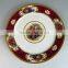 Dinnerware steak plate, custom ceramic plates, ceramic red plate