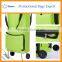 Eco-friendly vegetable polyester with 2 wheels folding Shopping trolley bag