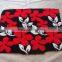 Red flower modern design wool acrylic excellent hail protection car mat