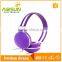 Factory price Colorful popular Stereo Wired Headphone with 1 year warranty