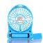 LED battery powered electronic charger fan, mini usb standing fan