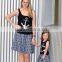 2016 newly arrival mommy and me maxi dress koya mother and daughter 100% cotton maxi dress
