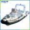 China Factory hot sale Fiberglass Cheap inflatable inflatable boat 580