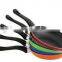PROMOTION CHEAP ITEM 22CM FRY PAN WITH 2 LAYERS BLACK NON STICK COATING USD1.60/PC