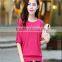 Fashion Women Knitted T-shirt With Breathable