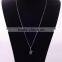 2016 Hot Selling Simple Pendant Necklace,Butterfly Shape Jewelry Crystal Cheap Necklace for Girls Party/