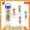 Promotion custom portable travel fruit infuser water bottle