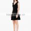 New fashion women clothing manufacture double v-neck woman casual Dress