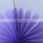Party Decorating Round folding Purple paper daisy hanging fans