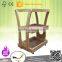 Wood Color Salon Trolley Salon Furniture Wood Shelf 3968