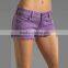 2015 stylish purple jeans short for women jeans wholesale china JXQ297