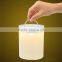 Rechargeable mini led color changing wireless bluetooth speaker with decorative night light