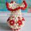 colorful crystal beads flowers for wedding decoration