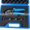DN0752-5D1 crimping tool set with one crimping tool and four replacebable dies electric tool set in plastic box hand tool kits