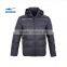 ERKE mens winter padded jacket warm windproof with hood outwear windbreaker zip up black jacket