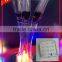 Multi-color led glass vase light base 4 inch square led christmas light base for party decoration