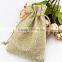 7*9cm Handmade Cotton Drawstring Burlap Wedding Party Favor Christmas Gift Packaging Bags Pouches Small Jute Bags