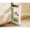 3 layers plastic kitchen trolley for spice 54*13*72cm