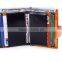 Boshiho vertical oil waxy cowhide lether color matching wallet