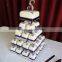 clear acrylic tiered crystal wedding cake stand