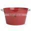 Wholesale high quality oval metal drink tub