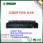 1080P NVR Onvif 4CH POE NVR Real IP Camera NVR Support 2 HDD