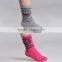 factory wholesale chirldren red/grey colorful tight socks cotton, machine cat cartoon