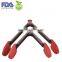 kitchen silicone food tongs/ function of food tongs with stainless steel handle