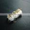 23*13mm gold 925 sterling solid silver transparent natural crystal quartz pendant charm DIY jewelry findings supplies 1800144