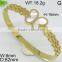 Charming butterfly design gold plating bangle bracelet