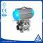 Pneumatic 3pc SS304 weld ball valve