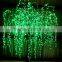 3546 pcs leds dry tree for decoration, good quality led willow tree light green/ white color 3.5m green tree