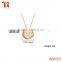 2016 latest lucky charm jewelry,316l stainless steel 18K gold chain necklace design