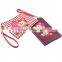 New Women Lady Cute leather Cosmetic Coin Cellphone Makeup Pouch Bag custom Pu Printing Wallet