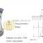 Furniture Hardware Oval Wardrobe Rail End Holder Supports Bracket