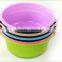 Round Plastic Wash Basin With Multicolor